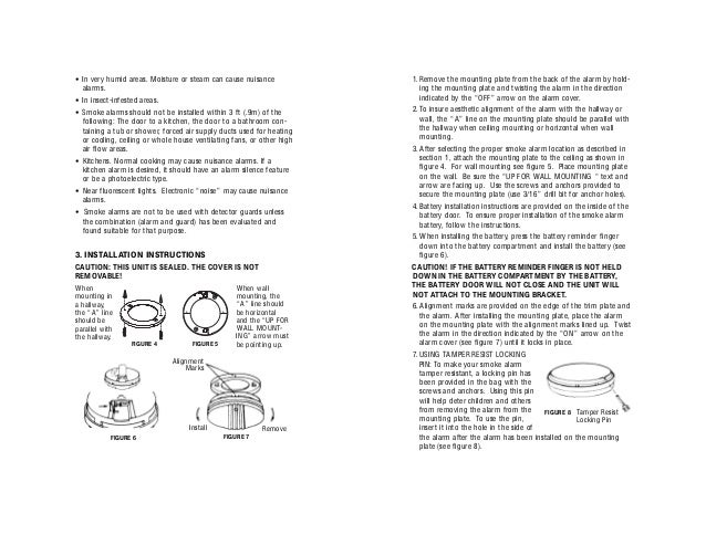 smoke alarm instruction manual product user guide instruction